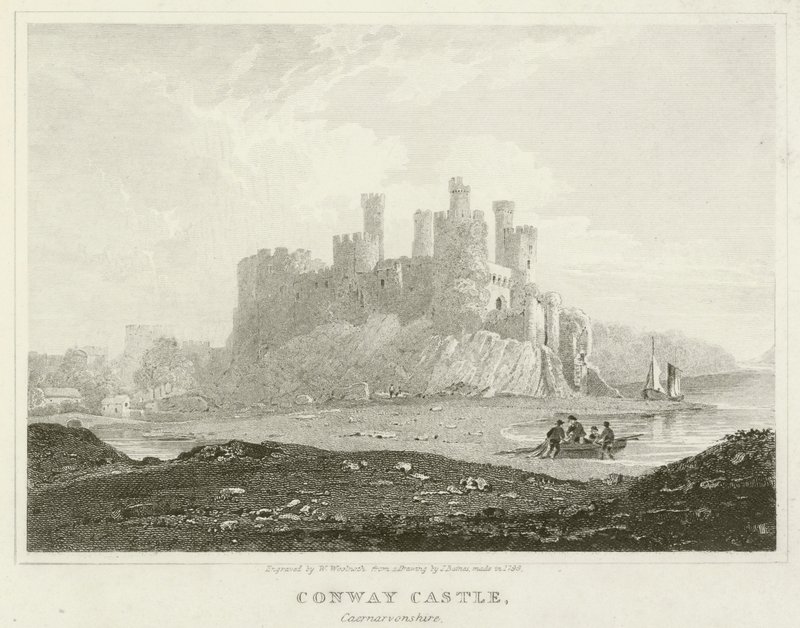 Conwayn linna, Caernarvonshire (kaiverrus) tekijältä English School