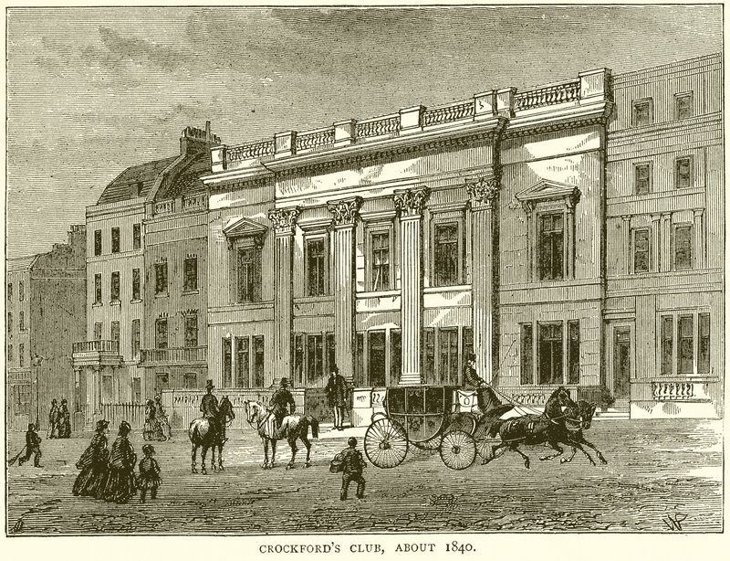 Crockfords Club, noin 1840 tekijältä English School