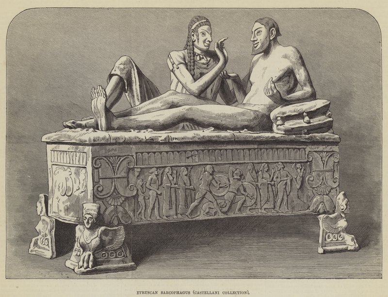 Etruskien sarkofagi, Castellani Collection (kaiverrus) tekijältä English School