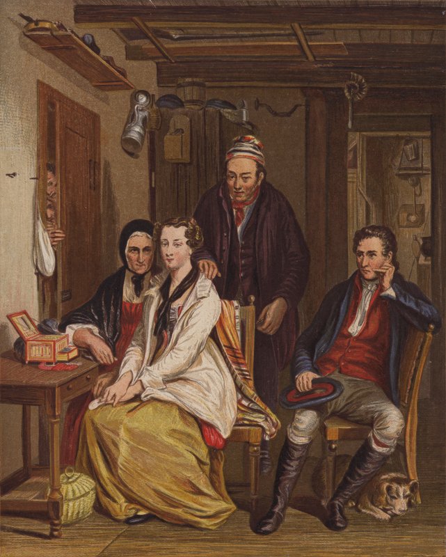 Perhe kotona (väri litho) tekijältä English School