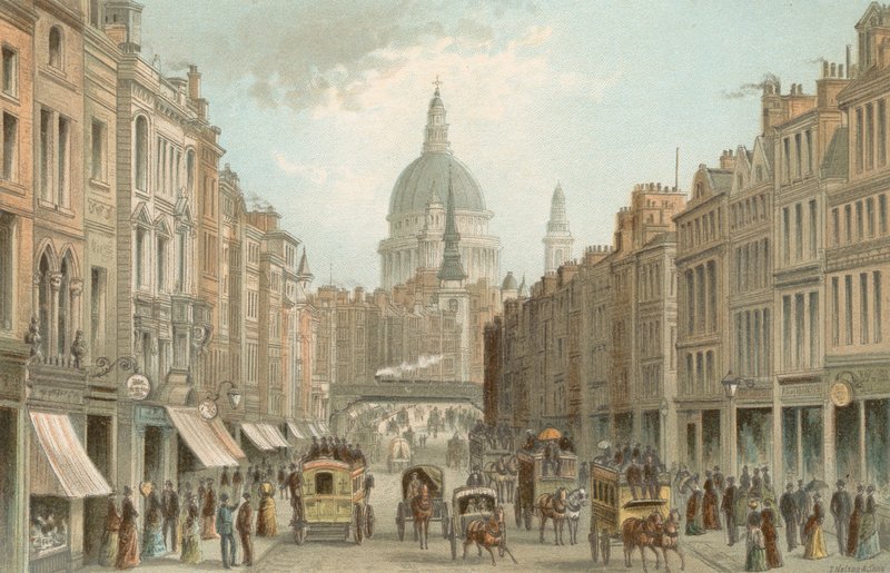 Fleet Street ja St. Pauls tekijältä English School