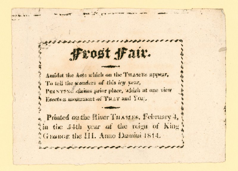 Frost-messut 1814 tekijältä English School