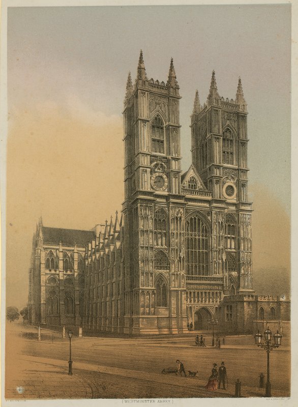 Yleiskuva Westminster Abbeystä tekijältä English School