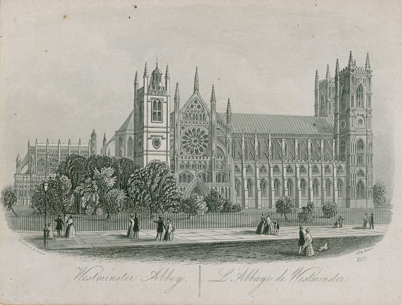 Yleiskuva Westminster Abbeystä tekijältä English School