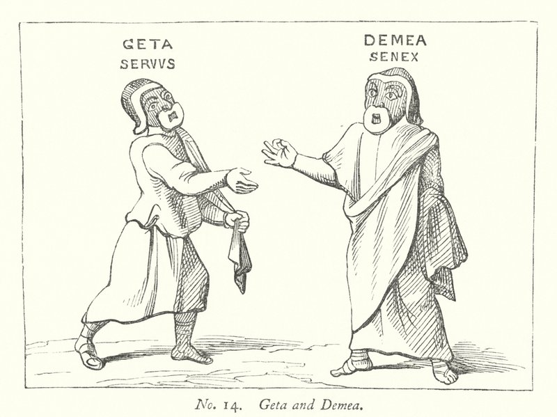 Geta ja Demea (kaiverrus) tekijältä English School