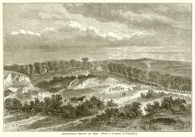 Hampstead Heath vuonna 1840 tekijältä English School