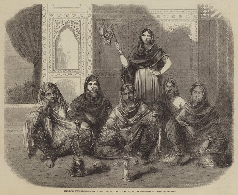 Hindoo Females (kaiverrus) tekijältä English School