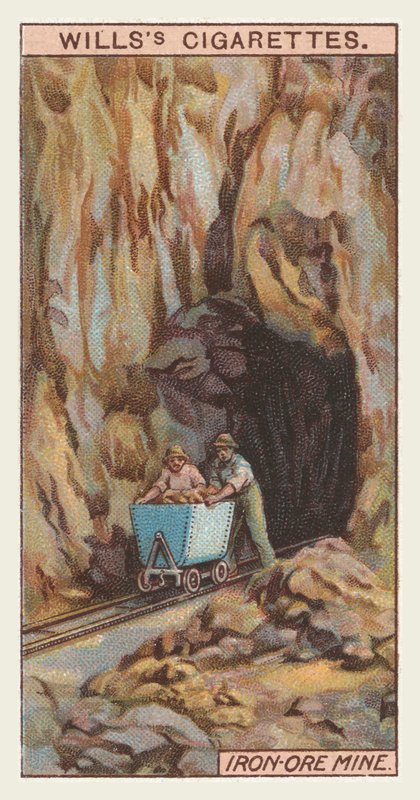 Rautamalmikaivos (chromolitho) tekijältä English School