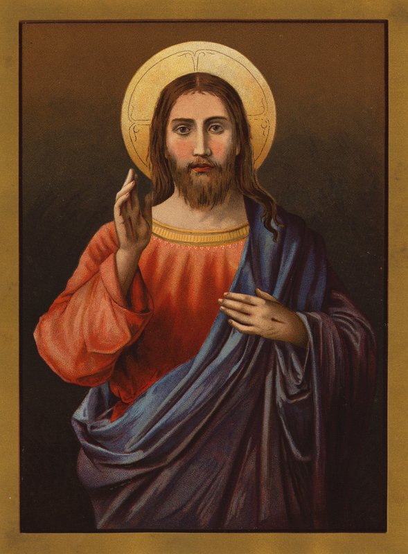 Jeesus Kristus (väri litho) tekijältä English School