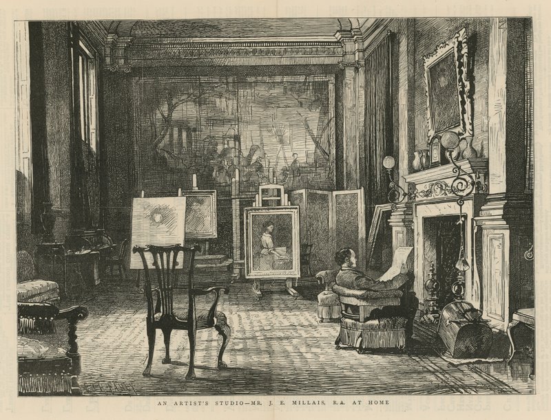 John Everett Millais kotona tekijältä English School