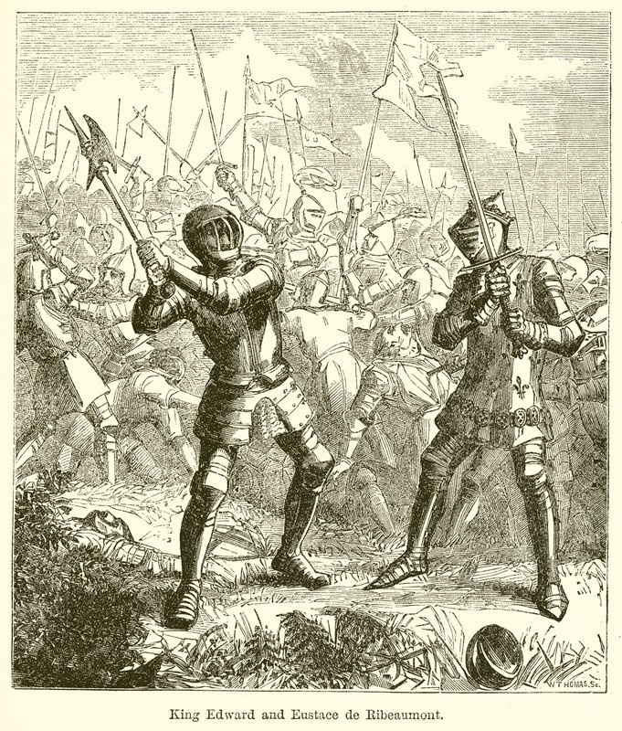 Kuningas Edward ja Eustace de Ribeaumont tekijältä English School