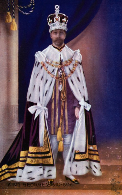 King George V (väri litho) tekijältä English School