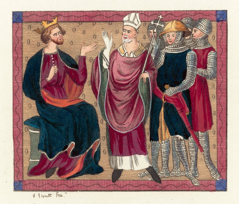 Kuningas Henrik II ja Thomas Becket tekijältä English School