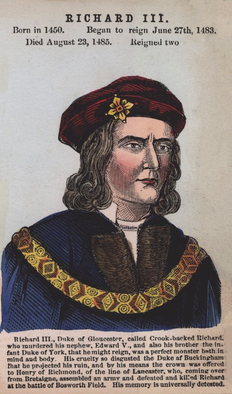 Kuningas Richard III (värillinen kaiverrus) tekijältä English School