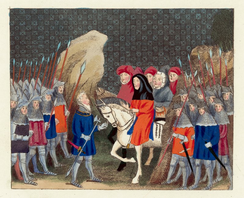 Kuningas Richard II petettiin (värillinen kaiverrus) tekijältä English School