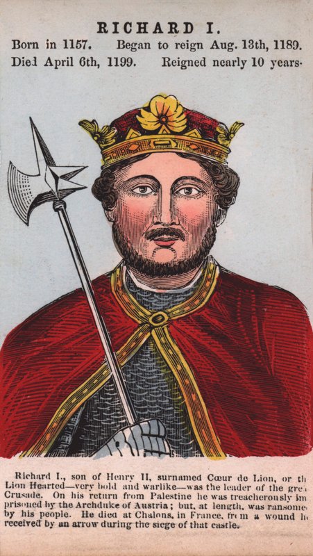 Kuningas Richard I (värikaiverrus) tekijältä English School