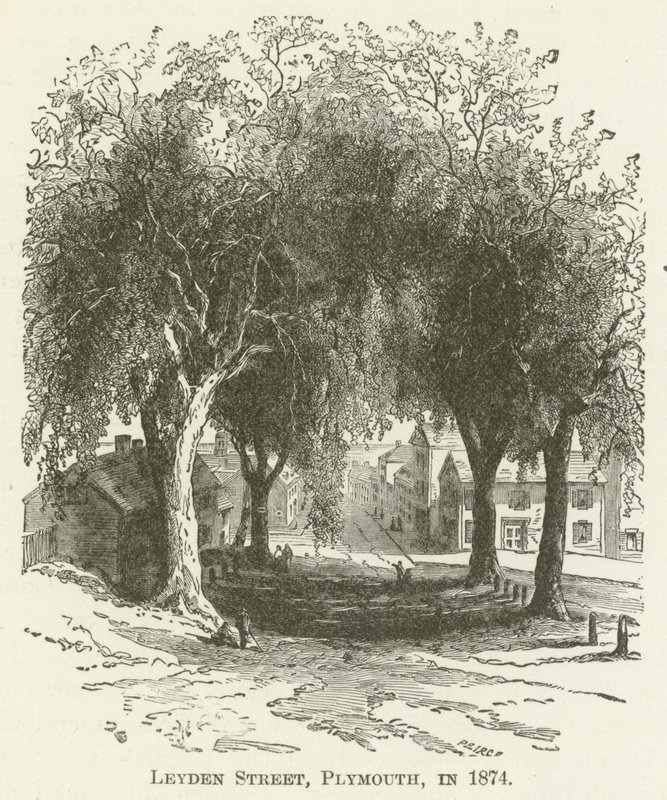Leyden Street, Plymouth, vuonna 1874 tekijältä English School
