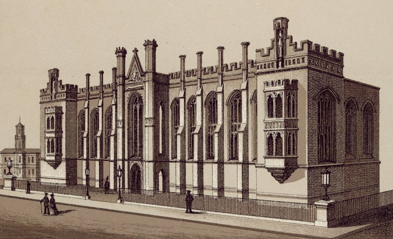 Liverpool: Liverpool College, Shaw Street (litografia). tekijältä English School