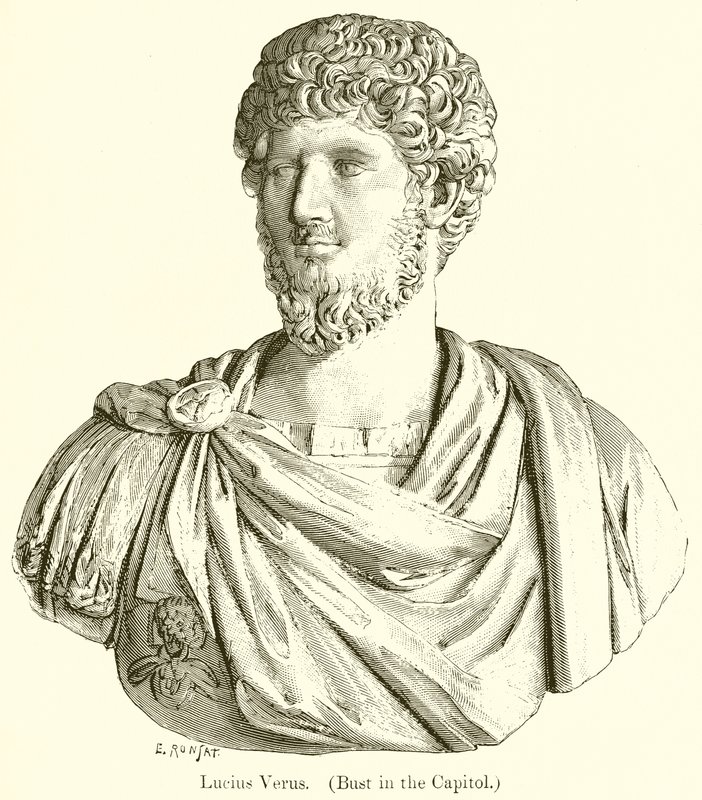 Lucius Verus. (Bust in Capitol) tekijältä English School