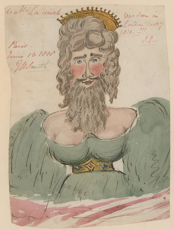 Mademoiselle Latouch, parrakas nainen (wc paperilla) tekijältä English School