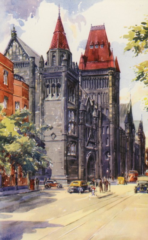 Manchesterin yliopisto (väri litho) tekijältä English School