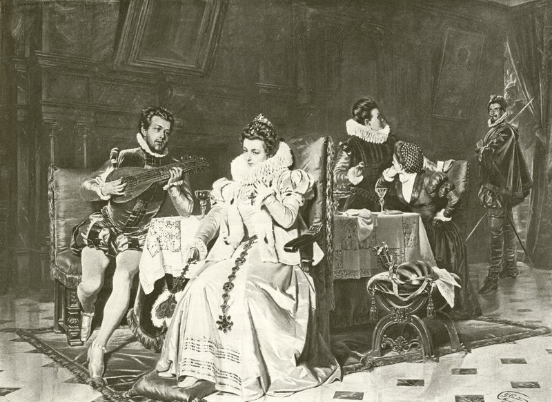 Mary Stuart ja Rizzio (syväpaino) tekijältä English School