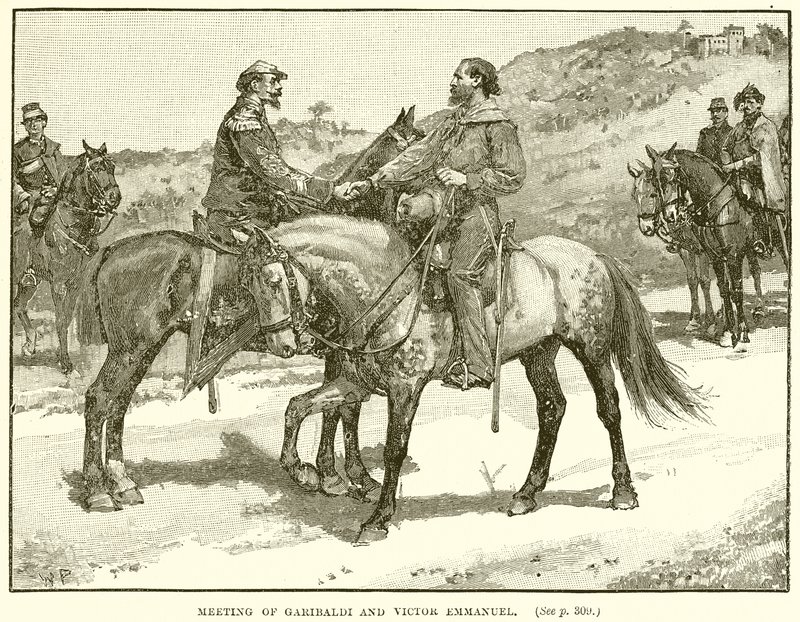 Garibaldin ja Victor Emmanuelin tapaaminen tekijältä English School