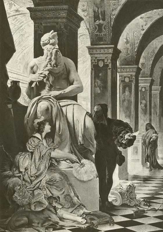Michael Angelo ja Vittoria Colonna (syväpaino) tekijältä English School