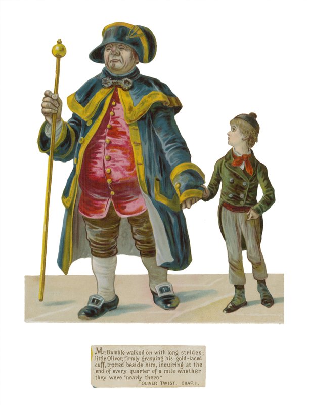 Herra Bumble ja Oliver Twist tekijältä English School