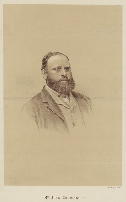 herra John Codrington (litho) tekijältä English School