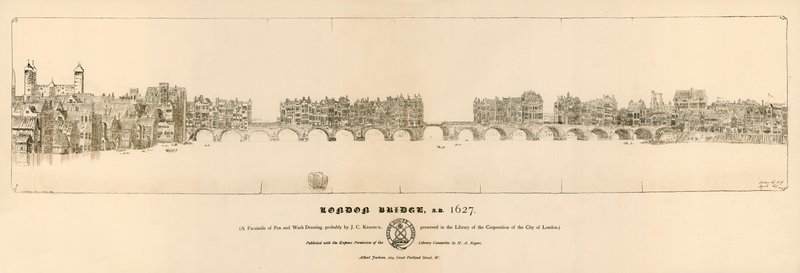 Old London Bridge, 1627 tekijältä English School