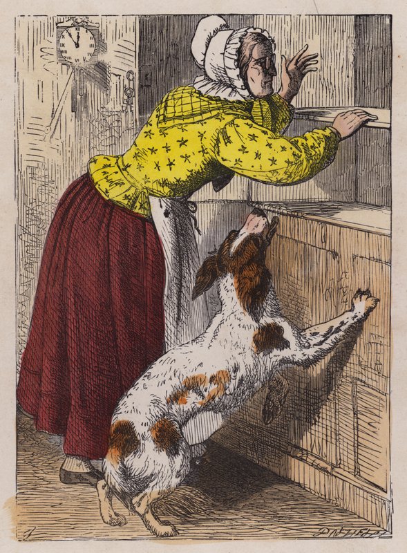 Old Mother Hubbard (värillinen kaiverrus) tekijältä English School