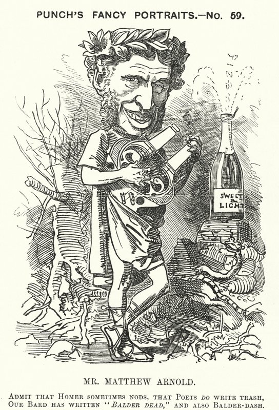 Punch-sarjakuva: Matthew Arnold, englantilainen runoilija (kaiverrus) tekijältä English School