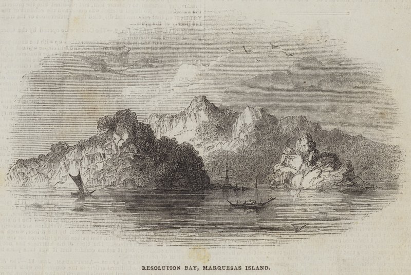 Resolution Bay, Marquesas Island (kaiverrus) tekijältä English School
