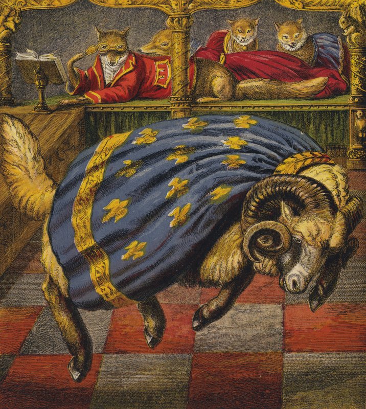 Reynard The Fox (väri litho) tekijältä English School