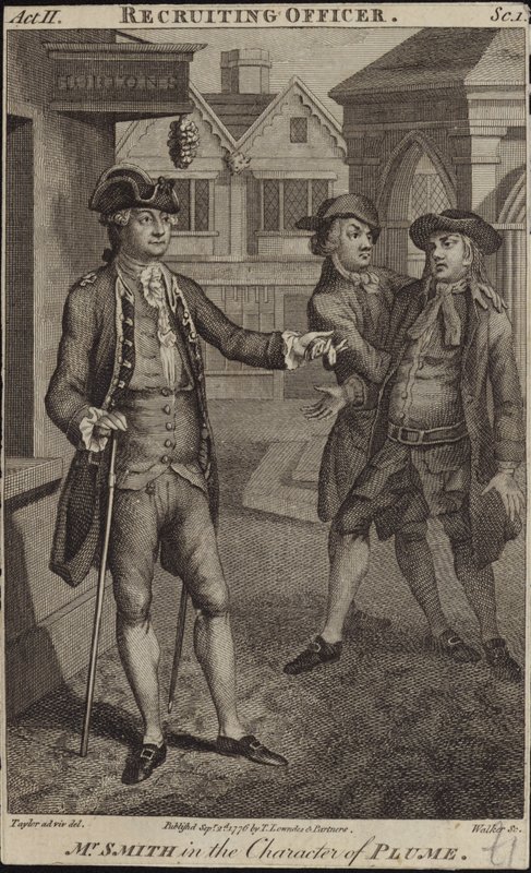Kohtaus elokuvasta The Recruiting Officer tekijältä English School