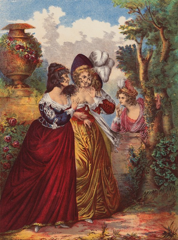 Shakespeare: Paljon puhetta tyhjästä (chromolitho) tekijältä English School