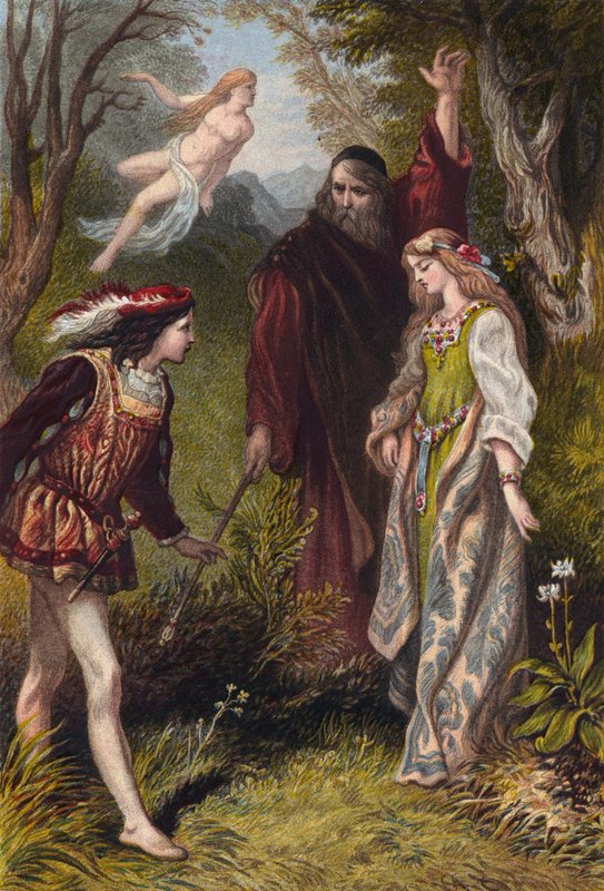 Shakespeare, Myrsky, I näytös, kohtaus 2 tekijältä English School