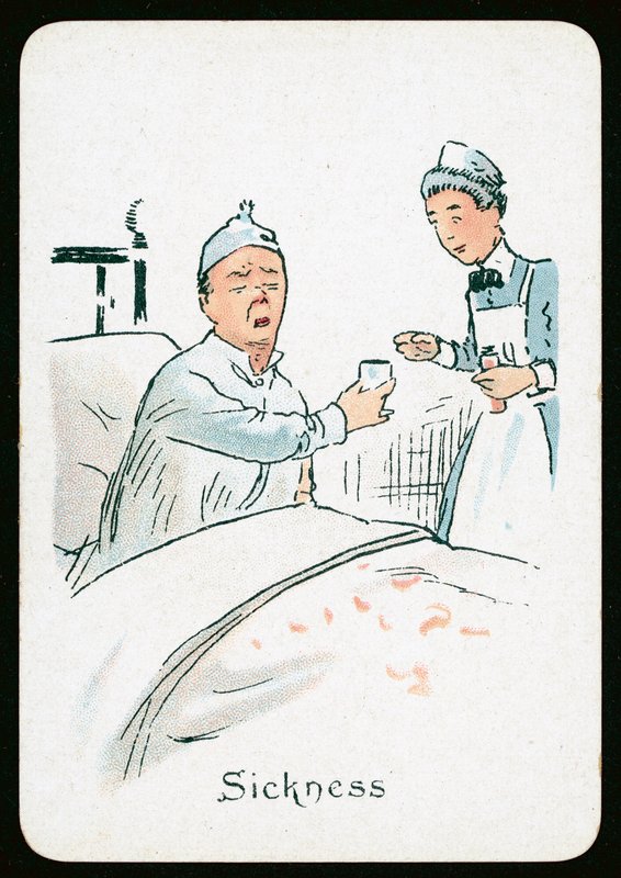 Sairaus (väri litho) tekijältä English School