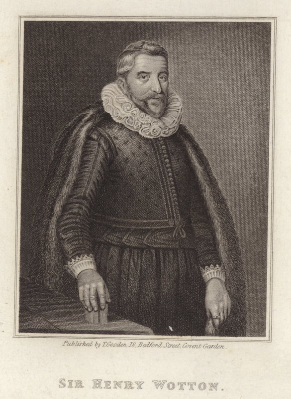 Sir Henry Wotton, englantilainen diplomaatti ja poliitikko tekijältä English School