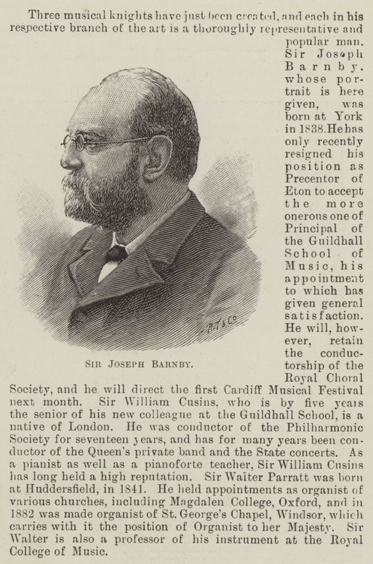 Sir Joseph Barnby (kaiverrus) tekijältä English School