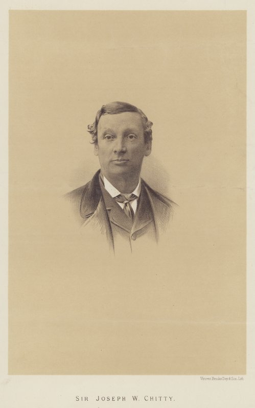 Sir Joseph W Chitty (litho) tekijältä English School