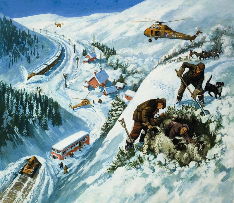 Snow Rescue (guassi paperille) tekijältä English School