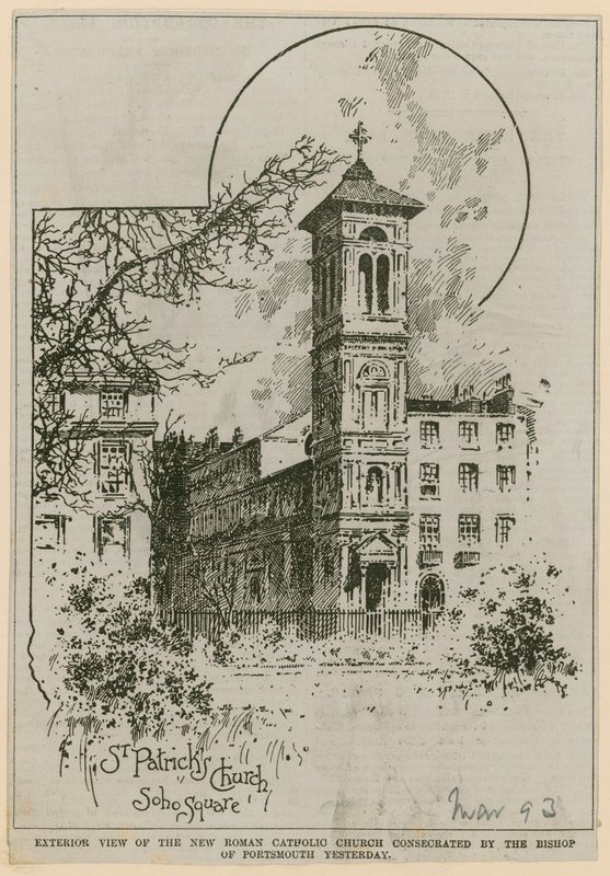 Pyhän Patrickin kirkko, Soho Square tekijältä English School
