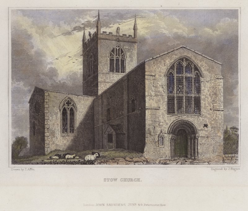 Stow Church, Lincolnshire (värillinen kaiverrus) tekijältä English School