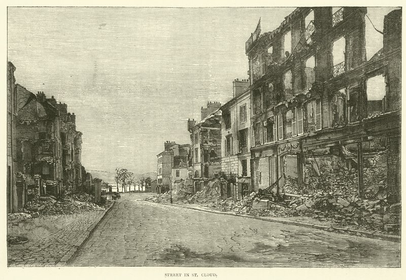 Street in St Cloud, marraskuu 1870 tekijältä English School