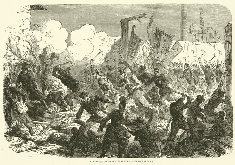 Taistelu merijalkaväen ja baijerilaisten välillä, joulukuu 1870 tekijältä English School