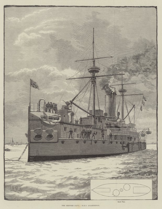 Britannian laivasto, HMS Agamemnon (kaiverrus) tekijältä English School