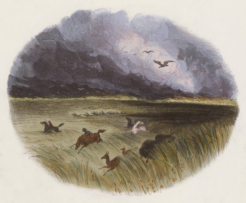 The Prairie on Fire (värillinen kaiverrus) tekijältä English School