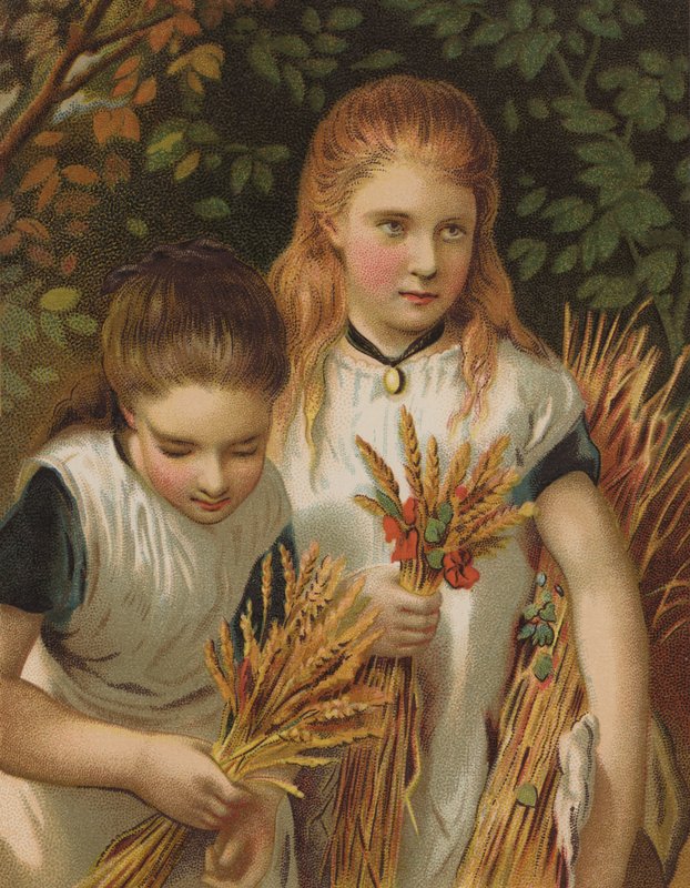 The Young Gleaners (chromolitho) tekijältä English School